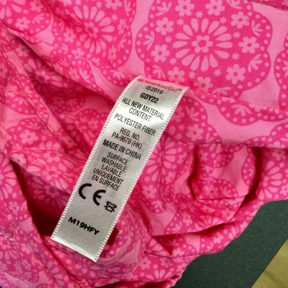 American Girl Kids Pink‎ Quilted Tote Bag
